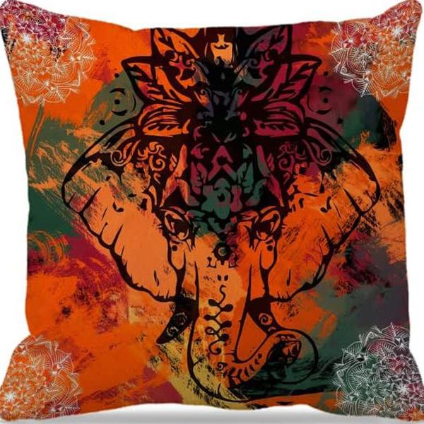 American Retro Linen Peach Leather Velvet Pillow Case Living Room Sofa Office Car Cushion