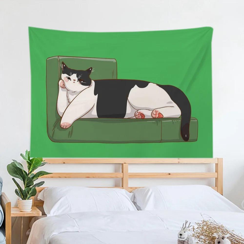 Гобелен «Ленивый кот» для украшения офиса — фото 4