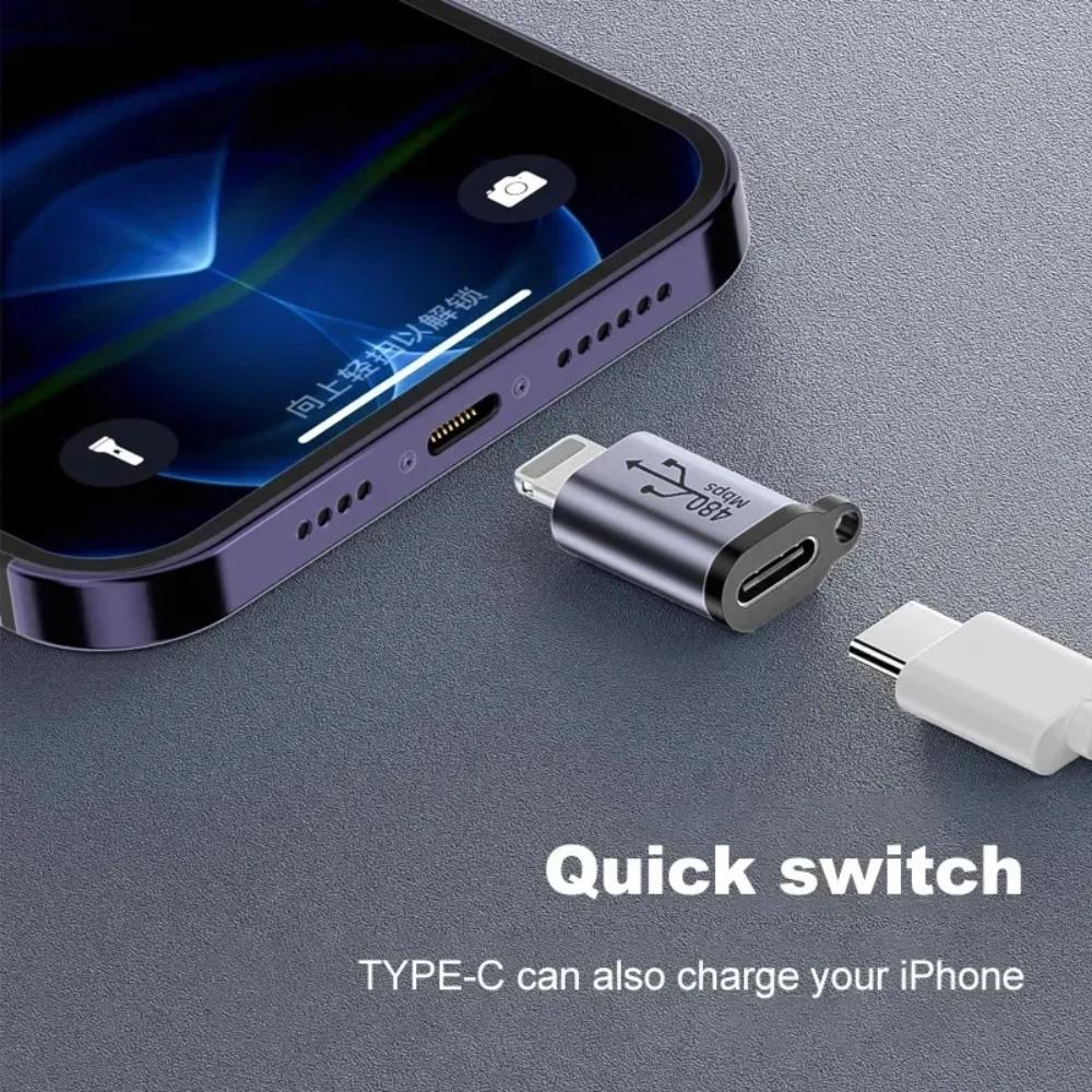 1-8 szt. Mini Adapter Konwerter USB Typu C Męski na iOS Micro Mini USB Żeński, Złącze Szybkiego Ładowania 480 Mbps Synchronizacji Danych Dla Xiaomi Samsung Telefon Komórkowy Smartphone