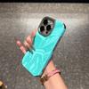 Luxury Electroplated Water Ripple Case for iPhone 17 Air 16 15 14 13 12 11 Pro Max Plus Shockproof Candy Soft Aurora Armor Coque