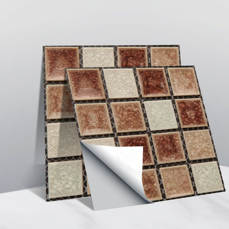 10pcs 3D Crystal Tile Stickers DIY Waterproof Self-Adhesive Wall, DIY Stickers for Home Decor Living Room Bathroom Kitchen Decor