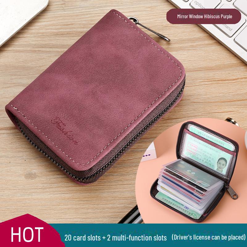 

Изысканный компактный держатель для карт: Ультратонкий дизайн с несколькими отделениями для мужчин и женщин, идеальный вариант для водительских прав и хранения большого объема информации.