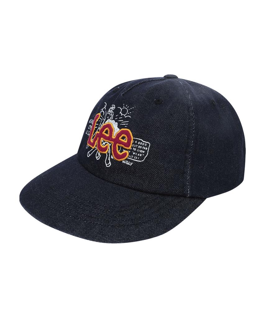 WACKY WILLY [Wacky Willy X Lee] Denim Graphic Ball Cap Dark Indigo