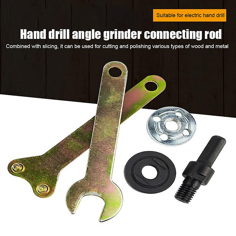 5Pcs/Set 10Mm Diy Electric Drill Variable Angle Grinder Adapter Converter Kit Angle Grinder Electric Drill Connecting Rod Tool