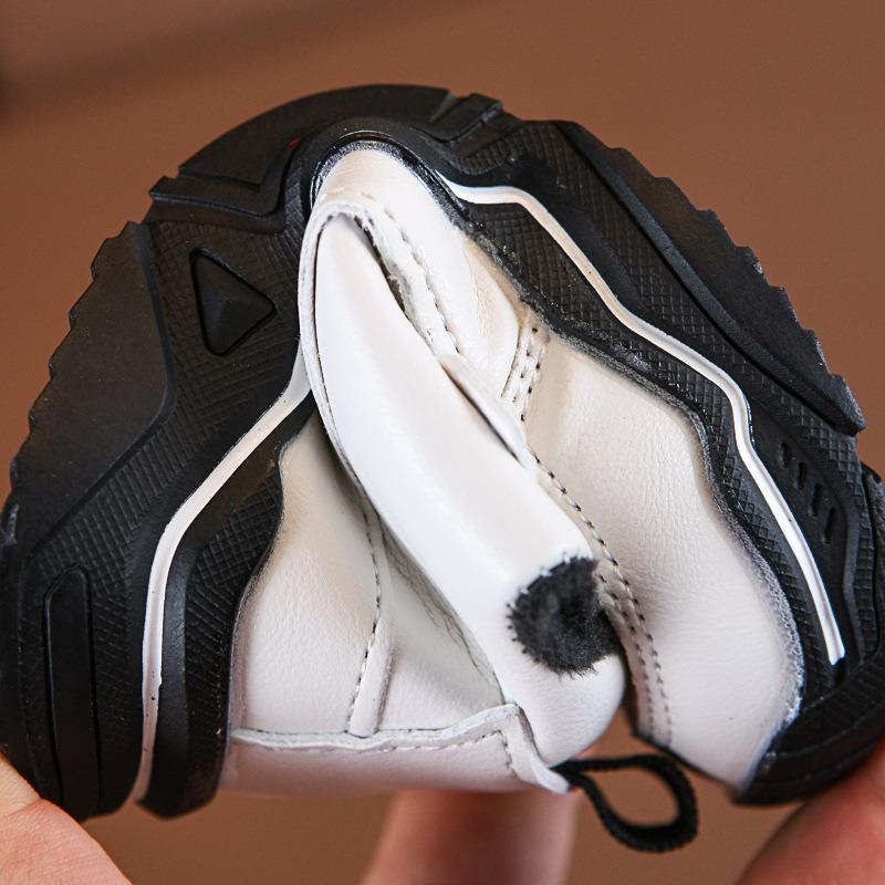 Girls' Sports Shoes Autumn and Winter New Fashion Children's Shoes Korean Version of Boys' Velvet Two Cotton Baby Shoes Tide Wholesale