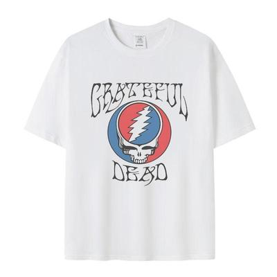 Grateful Dead - The Grateful Dead Dankbar und Sterbend Rockband Reines Polyester T-Shirt - Sommer Couple Top für Herren und Damen