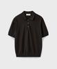 Yunionbeullu Hard Twist Comfort Polo Knit [Deep Brown]