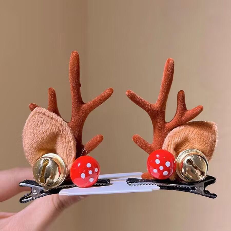 2026 New 7 Styles Cute Deer Antlers Hair Clip For Women Girl Lovely Hair Buckle Hairpins Children Headwear Hairgrip Economic