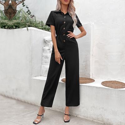 Γυναικεία μόδα casual μονόχρωμη στάμπα Καλοκαιρινή άνοιξη κοντό μανίκι POLO Παντελόνι λαιμόκοψη και ρόμπες