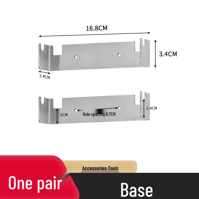 

Кухонная подвесная полка из нержавеющей стали без сверления для лопаток и ложек