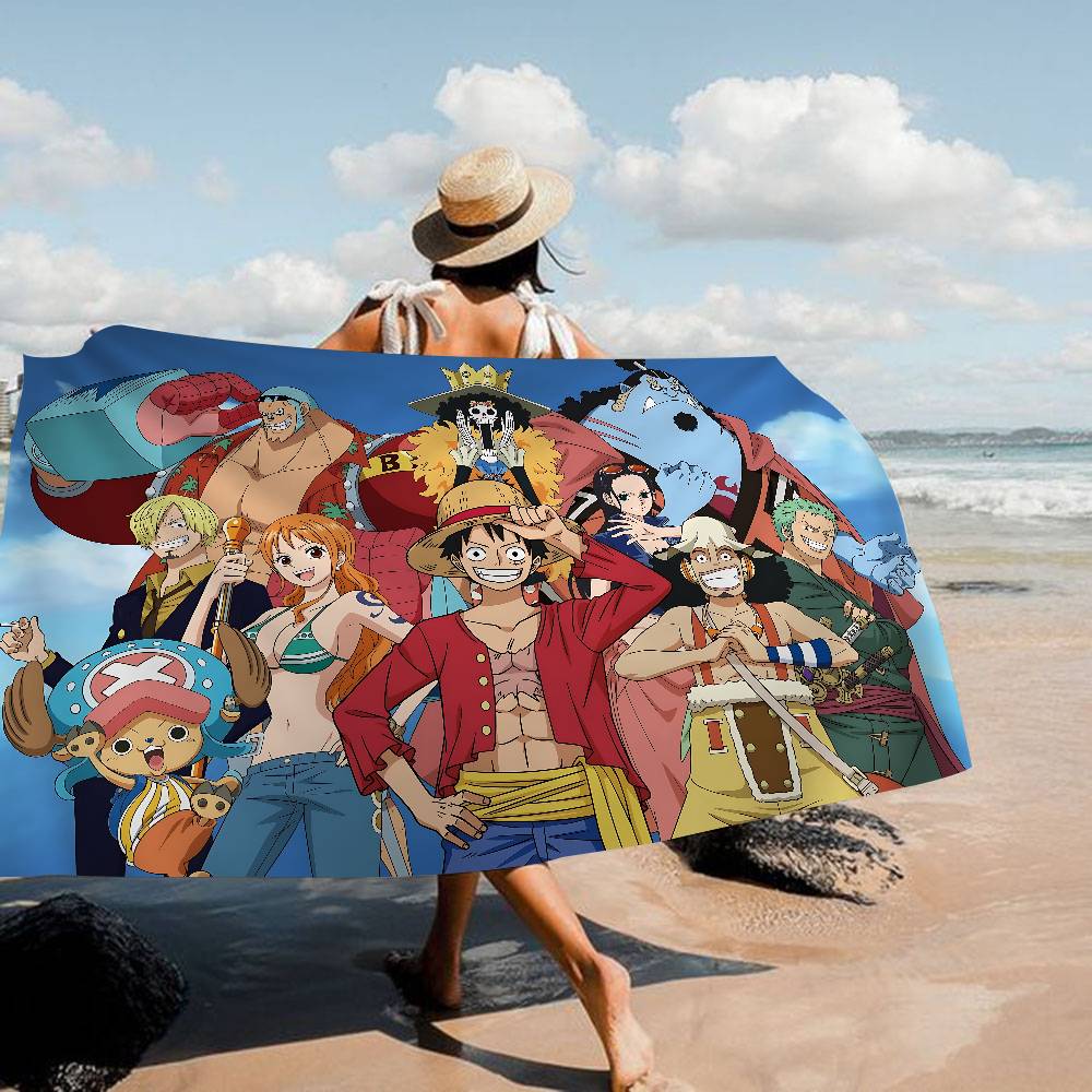 New O-One P-Pieces Cartoon Beach Towel Colorful Bath Towels Girl Microfiber Quick Dry Sand Free Beach Yoga Spa Gym Pool