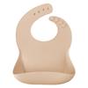 Silicone Bib for Children with Fastener Beige MinikOiOi 1 Pc.