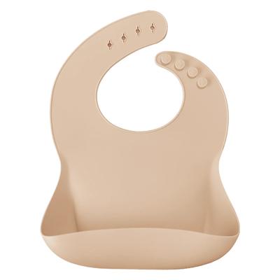 Babeiro de Silicone para Crianças com Fecho Bege MinikOiOi 1 un.