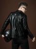 European-Style Men's Trendy Brand Stylish Motorcycle Jacket 2025 Autumn New Fashion Suit Collar Leather Jacket Men's Coat