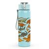 1PC Jungle Animal Group Print 750ml Color Plastic Sports Water Bottle Leakproof Flip Straw Lid Suitable for Sports Office Home Use