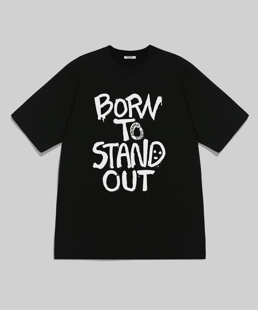 UNTAPPED STUDIO Born To Stand Out Oversized Short Sleeve T-Shirt 4 Colors