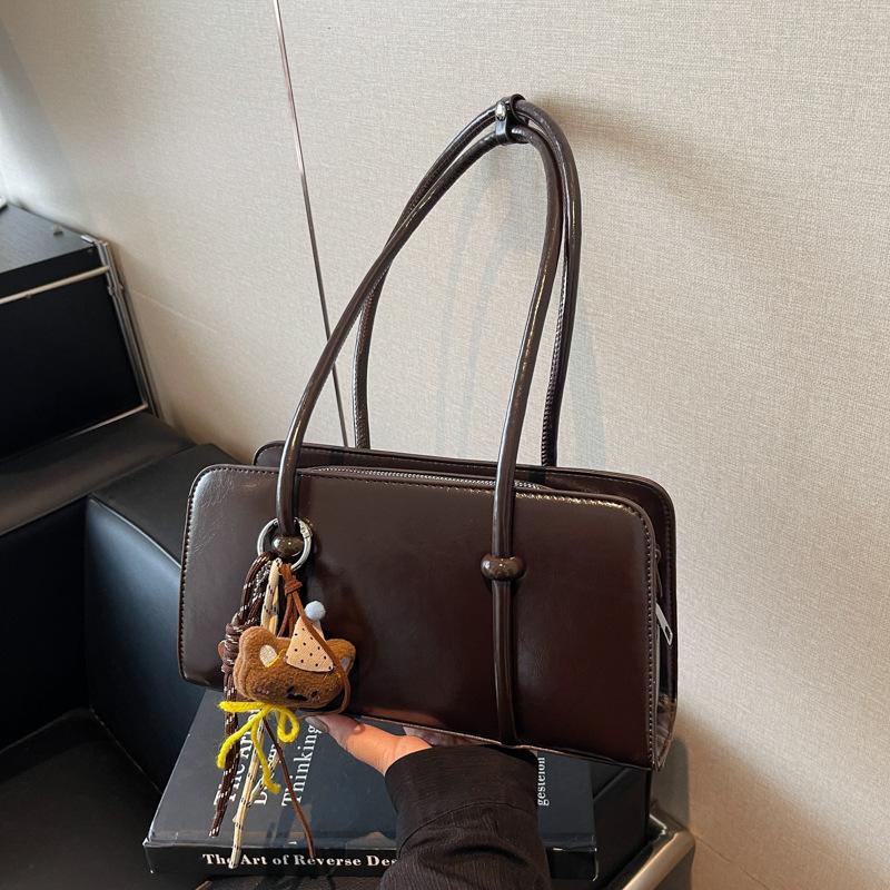 Retro Bag Women's Large Capacity 2025 New Autumn and Winter Versatile Shoulder Underarm Bag Casual Texture Commuter Pillow Bag