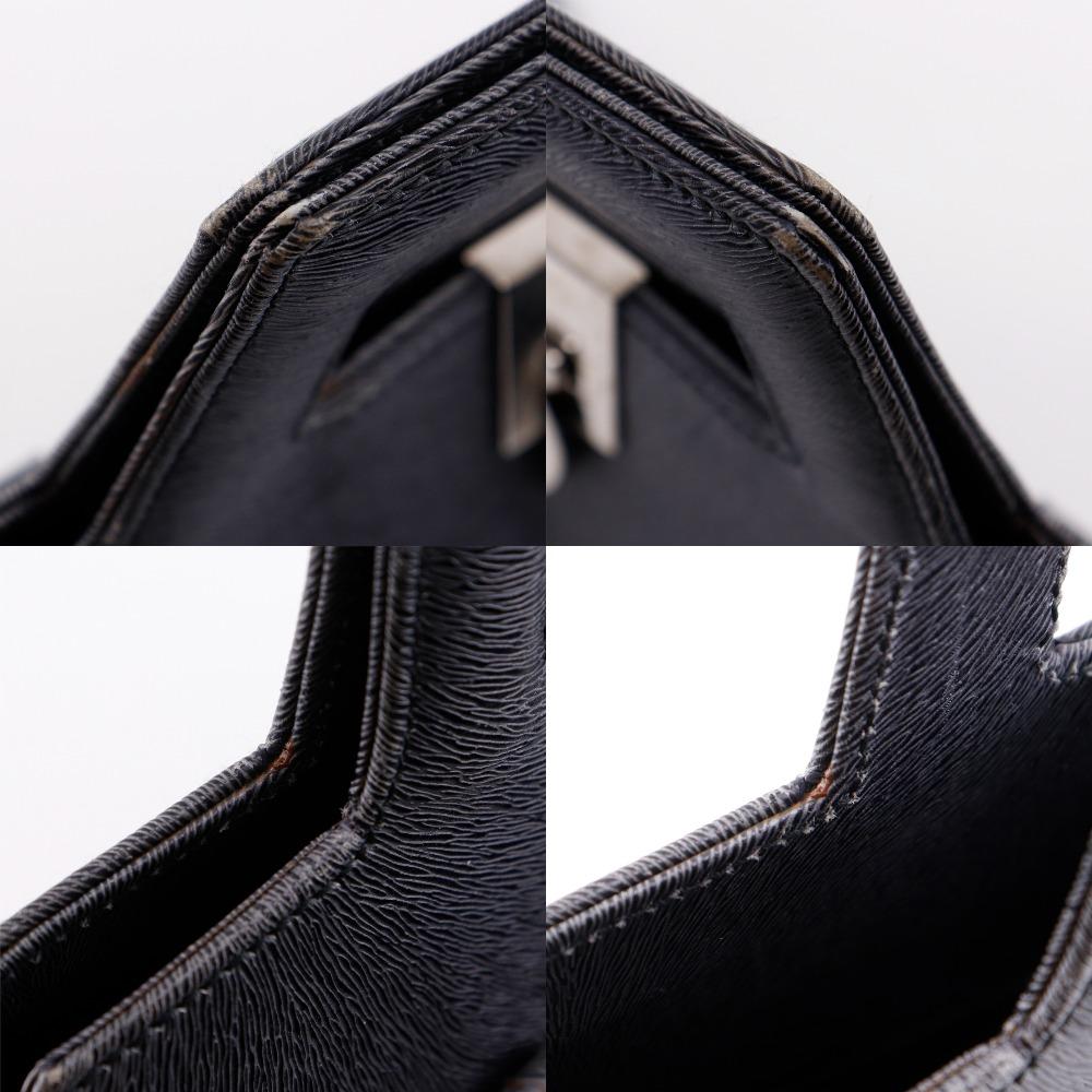 Salvatore Ferragamo Gancini Handbag DX-21 8674 3WAY gray Embossed Leather Women Used