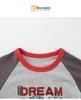 27kids Boys' Korean Style Cartoon Long Sleeve T-Shirt - Autumn Spliced Sleeve Baby Base Layer