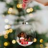 Christmas Ball Ornaments Shatterproof Hangable Decoration Transparent Dog Balls For Tree For Shopping Mall Bedroom Window Store
