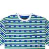 Vans Tokyo Design Collective Bequemes Rundhals-Kurzarm-T-Shirt Unisex-Oberteile Blau Gestreift VN000H2TCYH