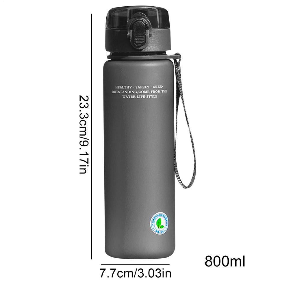 Sports Water Bottle Large Capacity 800 Ml Leakproof Filter Water Bottle Anti-Fall Sports & Outdoor Recreation For Women Men 800ML