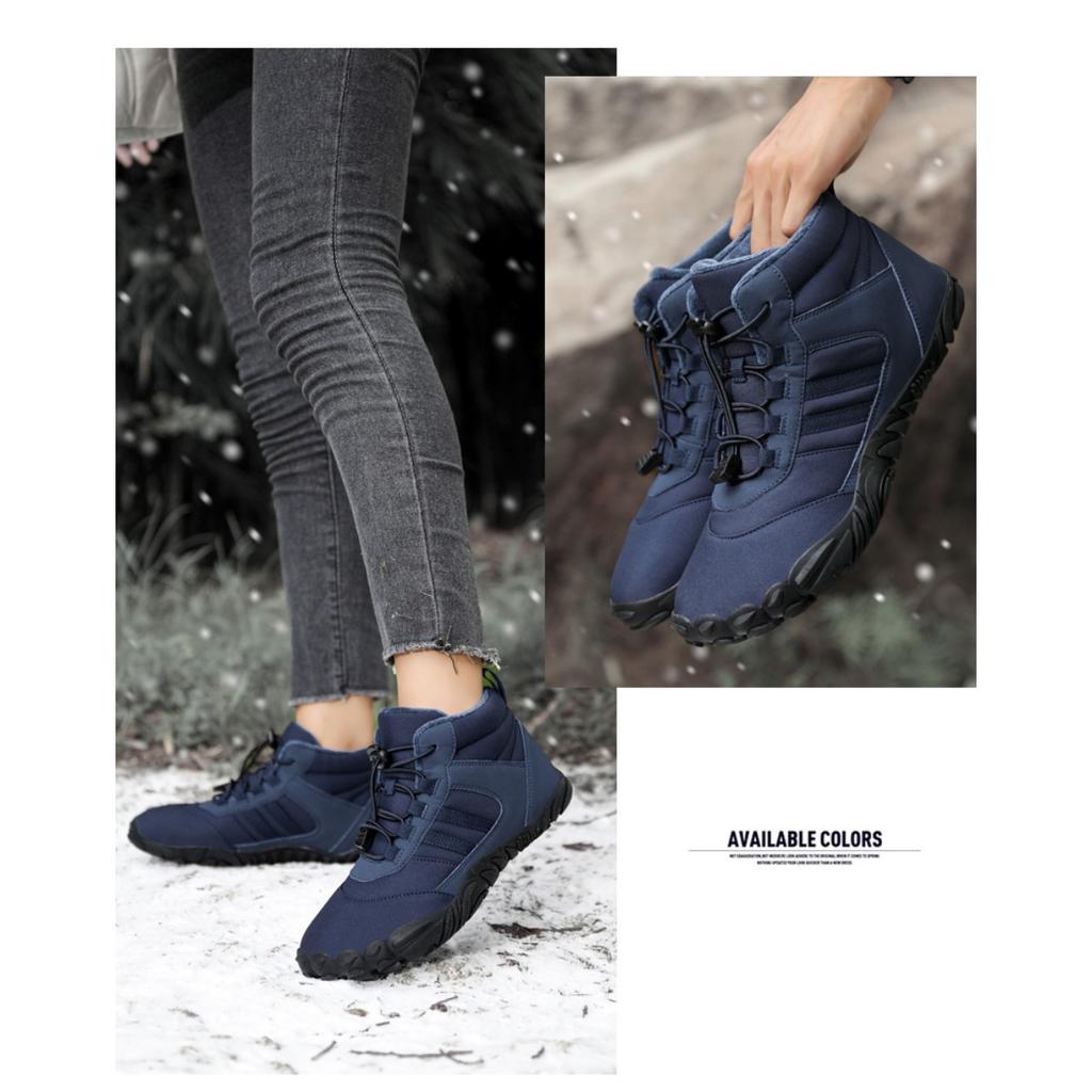 Winter Samt Fünf-Finger Schneestiefel für professionelle Wärme und Komfort, lässige Baumwollschuhe für Paare