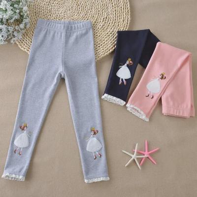 Dziewczęce legginsy w stylu koreańskim – spodnie All-Match Small Feet