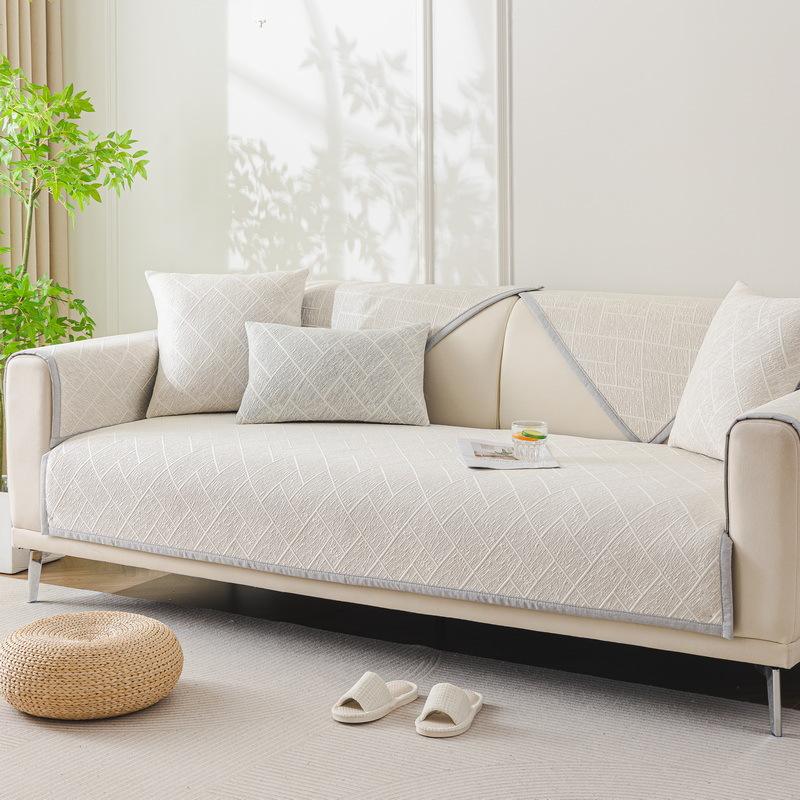 Summer Sofa Cushion Cool Sofa Seat Cushion for Summer High-Grade Straight Sofa Cover Cover Cloth