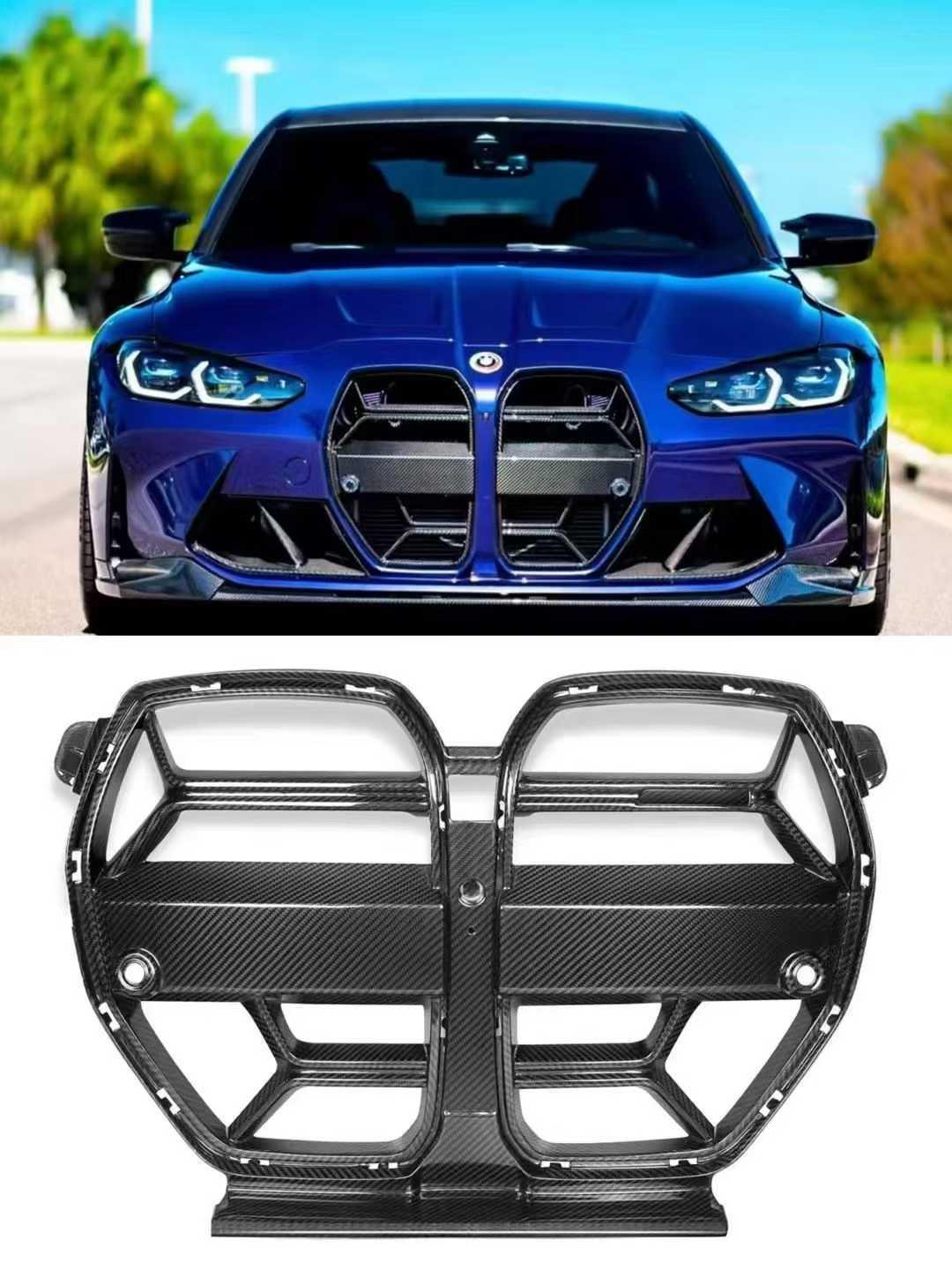 CSL Style Dry Carbon Fiber Front Grille for BMW M3/M4 G80/G81/G82/G83