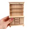 1:12 Dollhouse Miniature Wood Display Cupboard Shelf Cabinet Decoration Painted