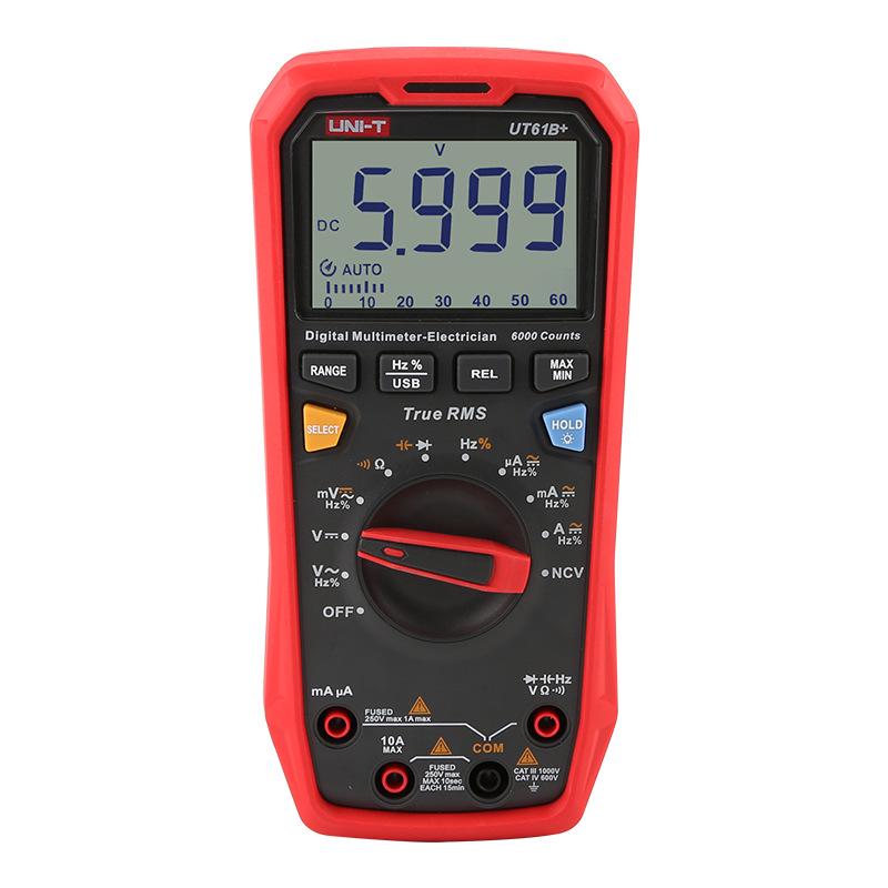 Uni-T UT61 Series Digital Multimeter with USB, Bluetooth, & Low-Pass Filter