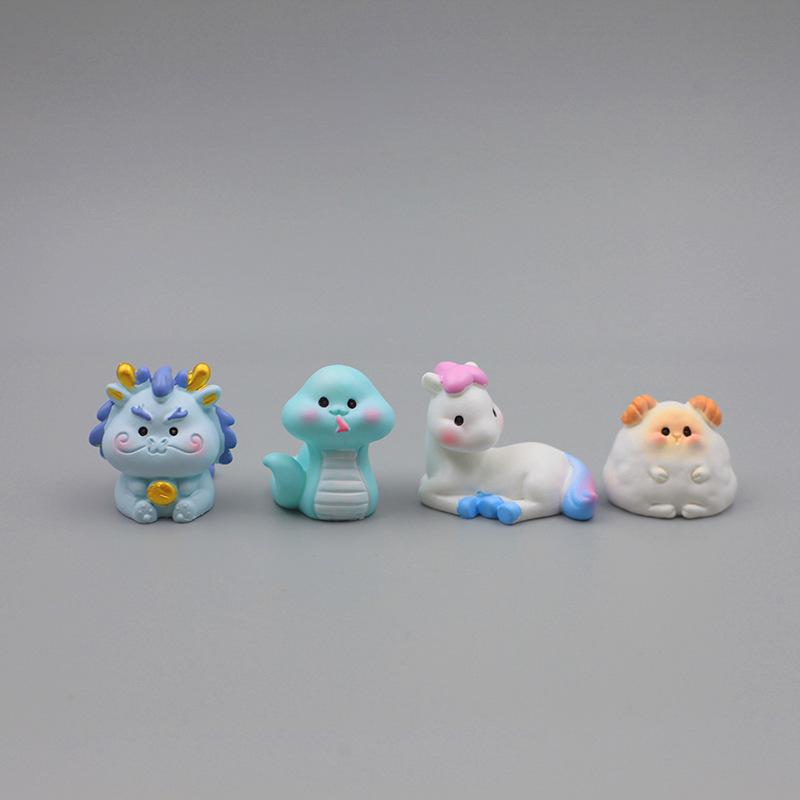 Adorable Zodiac Desktop Ornaments for Office, Bookshelf, or Car Decoration
