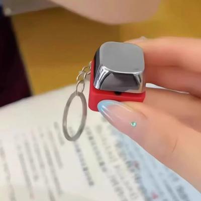 Shock Keychain Harmless Button Prank Toy Electric Shock Push To Shock Portable Funny Gag Gift