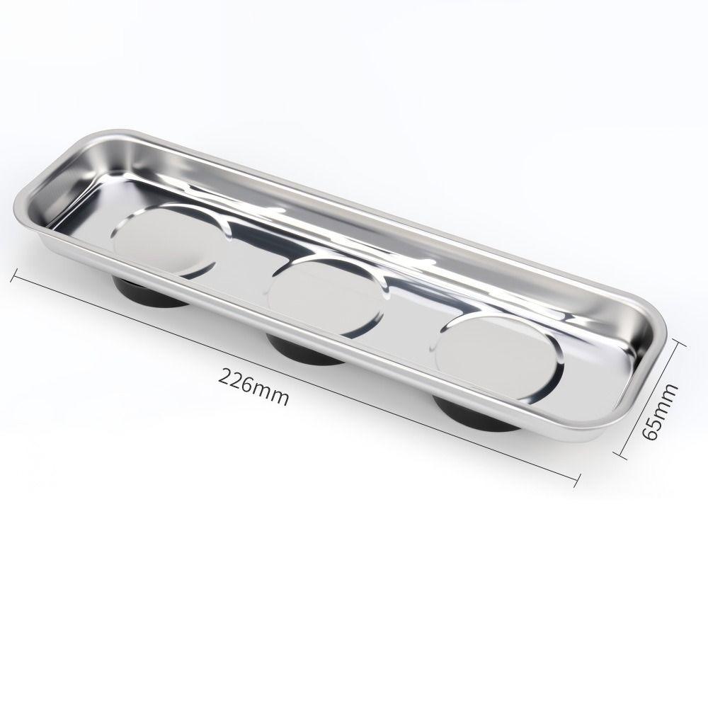 Soft Rubber Base Magnetic Tool Tray Magnetic Base Screw Tray New Parts Bowl  Workshop Use