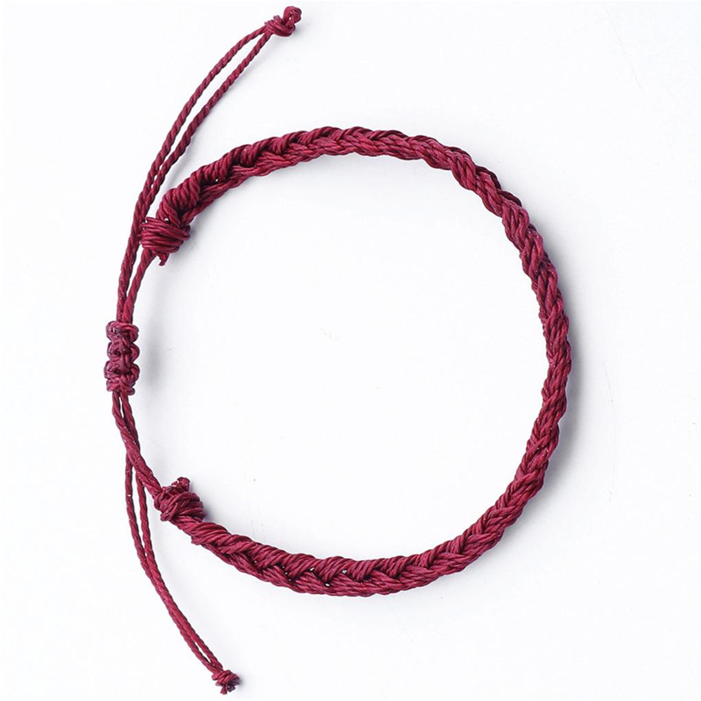 Braided Bracelet Jewelry Accessory Hand Decoration Thread Adorn Dressing Colorful Gift Waxed Wristband Girls Bracelets Birthday