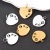 10Pcs/Lot Hollow Paw Heart Charms Stainless Steel Mirror Polished Charms Wholesale Heart Paw Charm Pendant For Jewelry Making