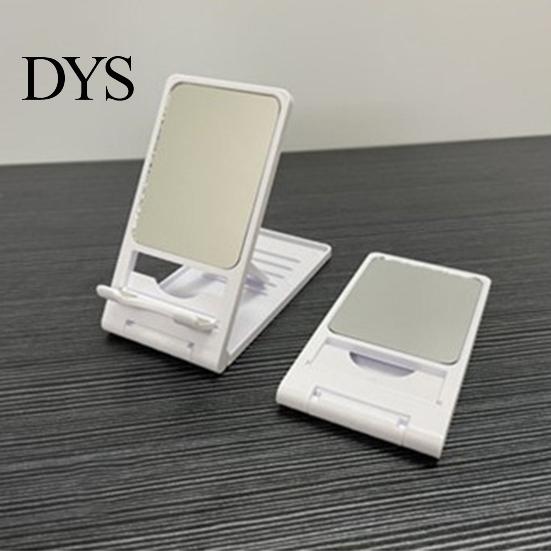 Phone Rack Stand Angle Adjustable with Mirror Stable Support Foldable Mobile Bracket Tablet Holder Lazy Desktop Accessories