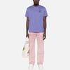 Stone Island Ss24 Solid Logo Patch Round Neck Short Sleeve T-Shirt Men Tops Grape-Purple 801524113-V0047