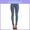 Pantaloni Lunghi Skinny Donna Moda Colore Unito Sexy Forati Vita Alta per uno Stile Senza Sforzo