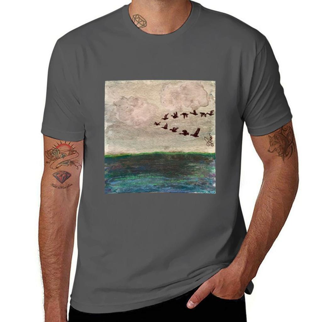 Flying V of Geese TShirt Worker Basic Short Sleeve Tee