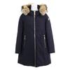 Moncler DIMITRA Fur-trimmed Down Jacket Coat 00 NavyUsed