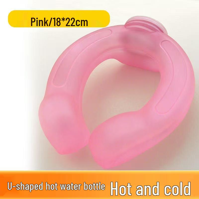 U-Shaped Dual-Use Hot & Cold Compress PVC Hot Water Bottle for Cervical Spine