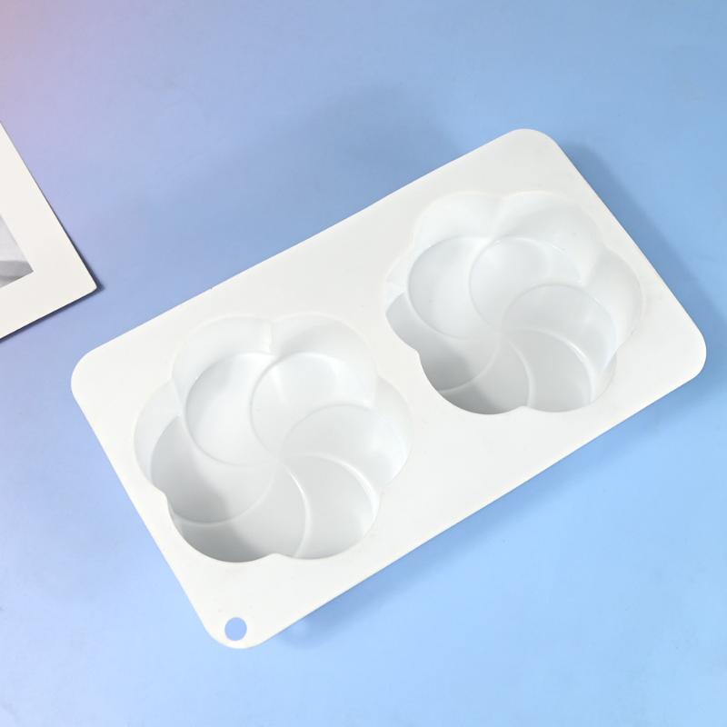 

Fan-Shaped Flower Silicone Molds Pudding Chocolate Mousse Mould Pastry Baking Pan Cake Decorating Tools Kitchen Bakeware белый