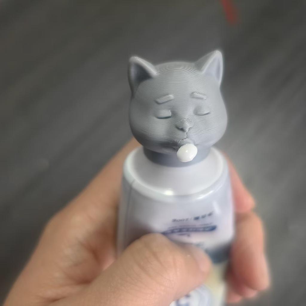 A Dispenser for Toothpaste Shaped Like a Cat Designed for Fun And Creativity In The Bathroom Perfect for Pet Lovers And Makes Brushing Enjoyable