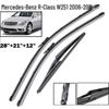 Viskerblader for Mercedes R-klasse W251 (2006-2011) - Foran og bak 28''+21''+12''