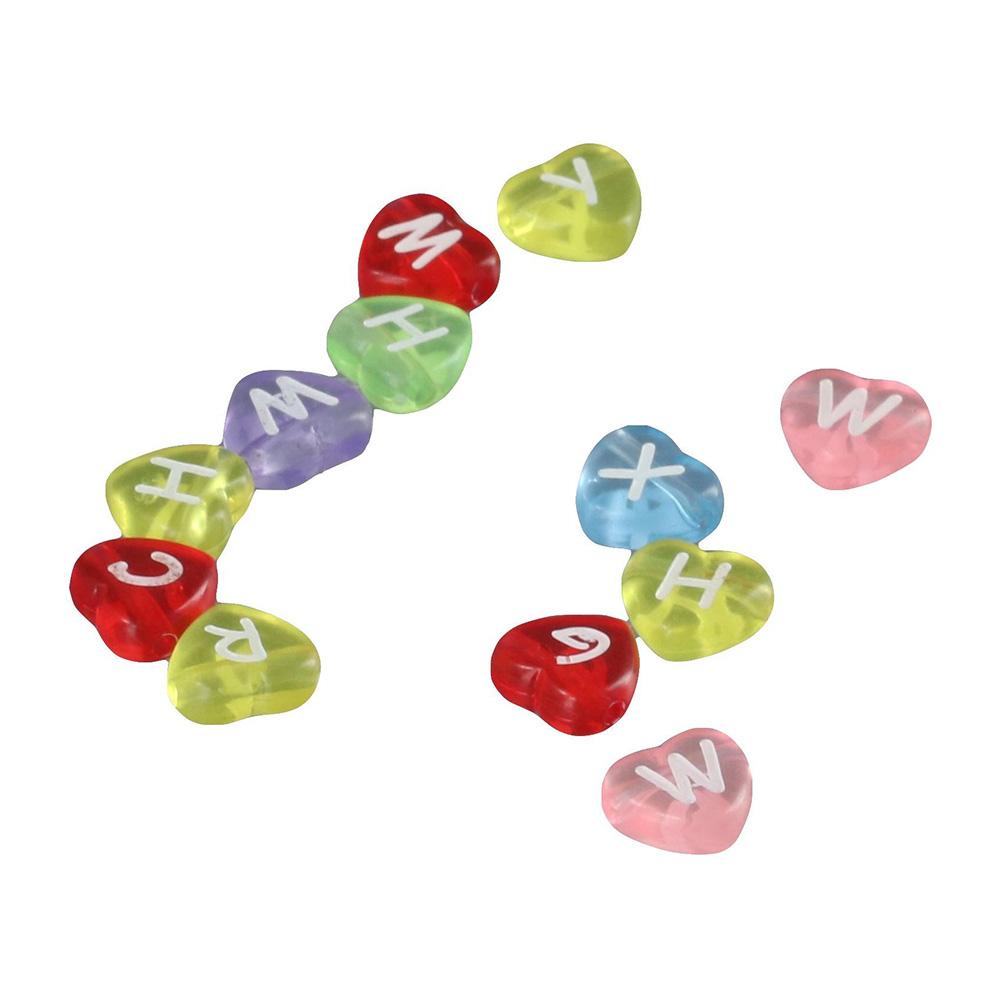 

10mm Crystal Letter Beads Pony Mixed Color Spacer Beads Jewelry Making