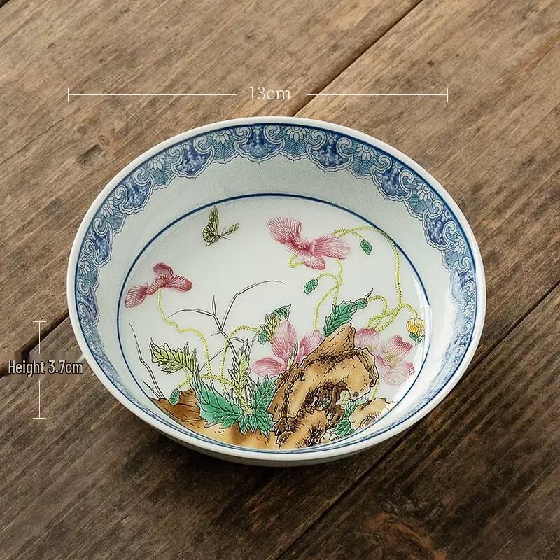 ZISIZ Poppy Ceramic Dry Brew Tea Tray