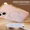For iPhone 15 Phone Case Carbon Fiber Textured Electroplated TPU Back Cover