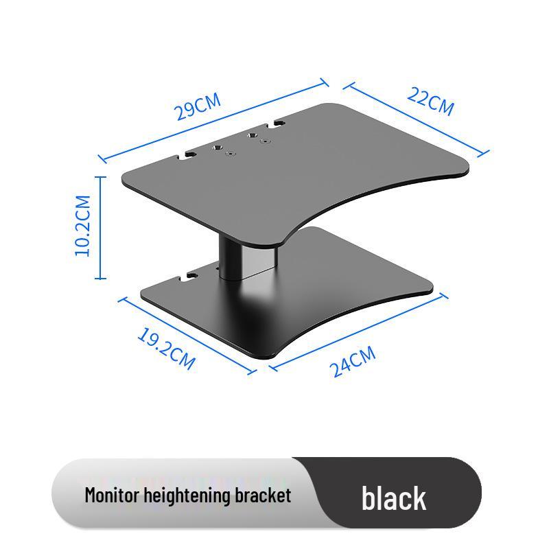 Verstellbarer Metall-Schreibtisch-Monitorständer mit Stauraum